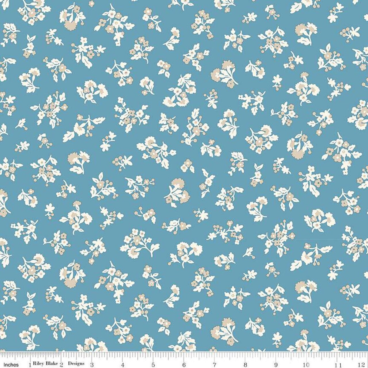 Fabric Liberty Tumbling Blooms B Denim Florals by the Quarter Yard 01667403B